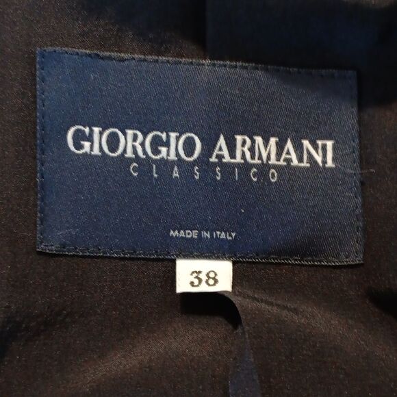 Giorgio Armani Classico Black Women's Blazer. Designer. Classic. Professional. - Picture 8 of 12